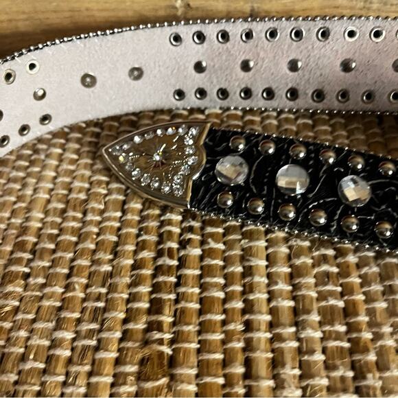 Blazin Roxx Black Jeweled Belt Size Medium - Picture 11 of 13